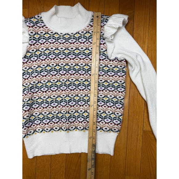 LOFT Multicolor Patterned Sweater - Picture 9 of 9